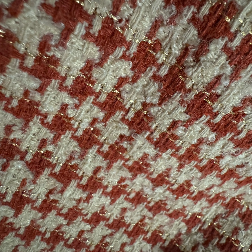 NWT Shinestar Burgandy and Cream Mini Skort - Picture 5 of 7